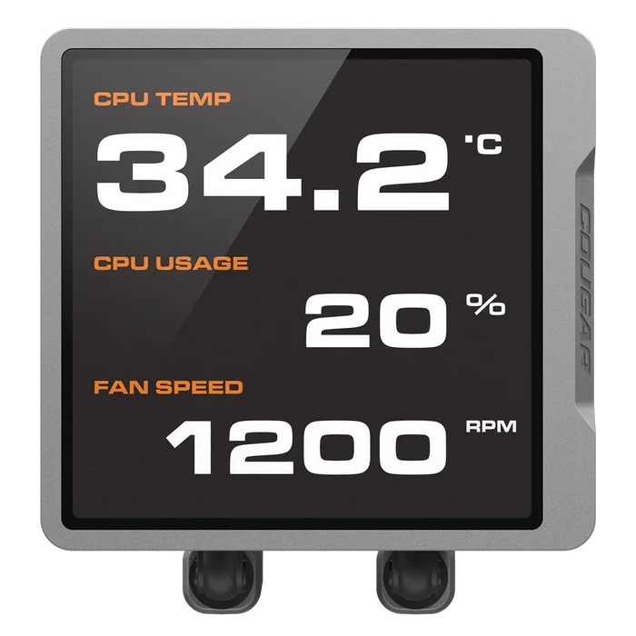 Cougar Poseidon Vistek Pro ARGB 3.95-inch IPS LCD 360mm Liquid CPU Cooler - Black