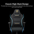 Cougar Pryme Linen Fabric, 3D Armrest, Lumbar and Head Pillow Gaming Chair - Gold F