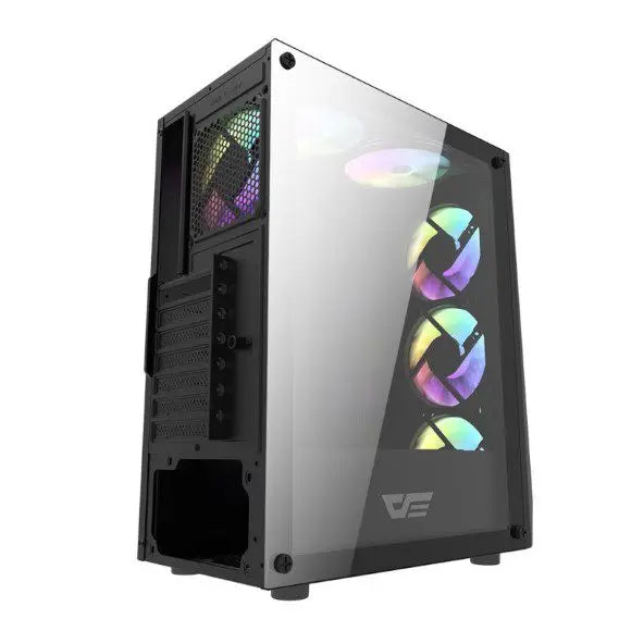 DarkFlash DK150 ATX With 3 ARGB Fans Gaming Case - Black - PakByte Computers