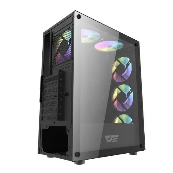 DarkFlash DK151 ATX With 3 ARGB Fans Gaming Case - Black - PakByte Computers