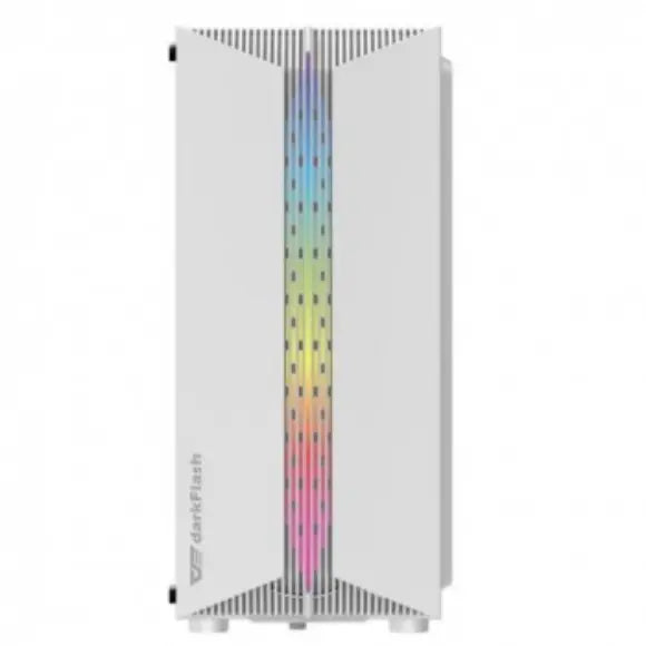 DarkFlash DK151 Mid-Tower ATX Case With 3 ARGB Fans - White - PakByte Computers