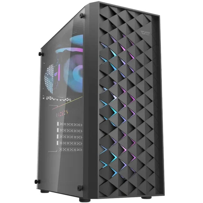 DarkFlash DK351 ARGB Mid-Tower ATX Gaming PC Case - Black - PakByte Computers