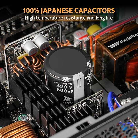 DarkFlash PMT1050 1050W 80 Plus Gold Fully Modular Power Supply