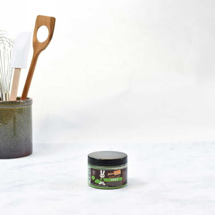 Green Gloss Food Colour For Chocolate 20g  lifestyle photograph