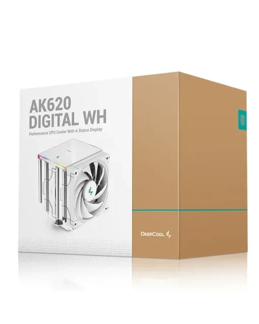 DeepCool AK620 Digital ARGB Performance CPU Air Cooler - White - PakByte Computers