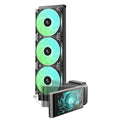 Deepcool LT360 Vision ARGB 360mm 4.5in LCD AIO Liquid CPU Cooler - Black