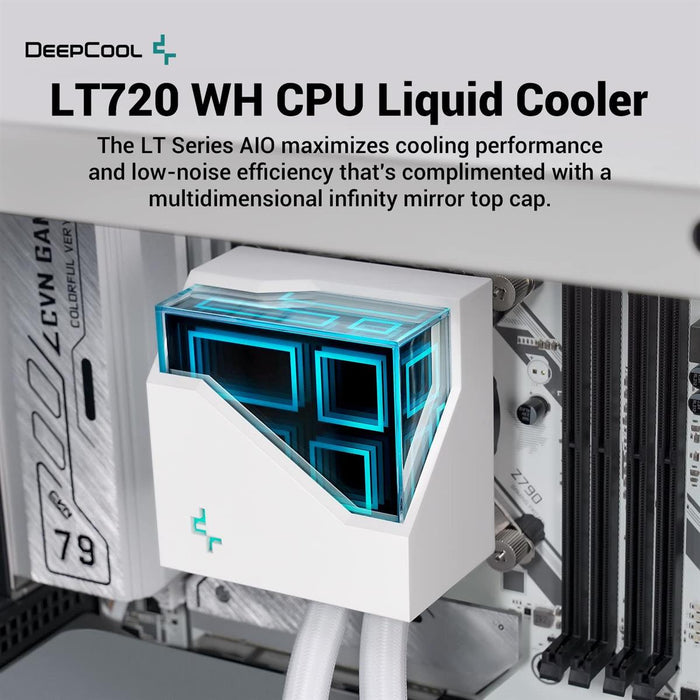 DeepCool LT720 WH AIO 360mm Liquid CPU Cooler - PakByte Computers
