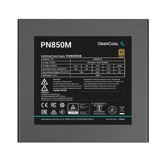 DeepCool PN850M 850W 80 Plus Gold Fully Modular ATX 3.1 Power Supply - PakByte Computers