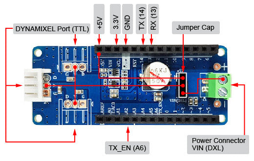 DYNAMIXEL Shield for Arduino MKR Series