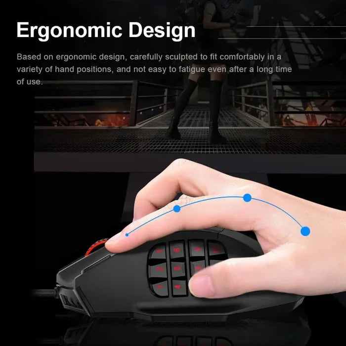 E-Yooso X39 Wired Gaming Mouse - Black