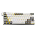 E-Yooso Z11 USB 60% Mini Mechanical Gaming Wired Keyboard - White Grey, Brown Switch