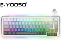 E-Yooso Z68 TRI-Mode Silverwood Switch Wireless Mechanical Keyboard - Grey