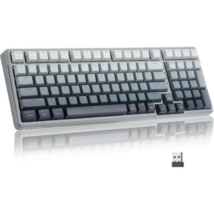 E-Yooso Z99 Wireless Tri-Mode Bluetooth Mechanical Keyboard - Gradient Grey