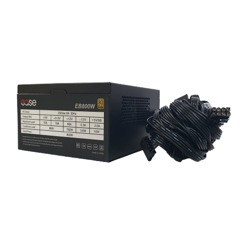 Ease EB800 800W 80 Plus Bronze Power Supply - PakByte Computers