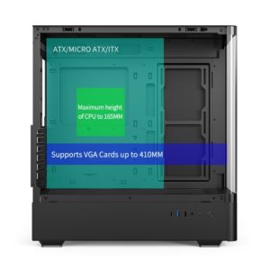 Ease EC123BM Panoramic Mesh ATX Gaming Case