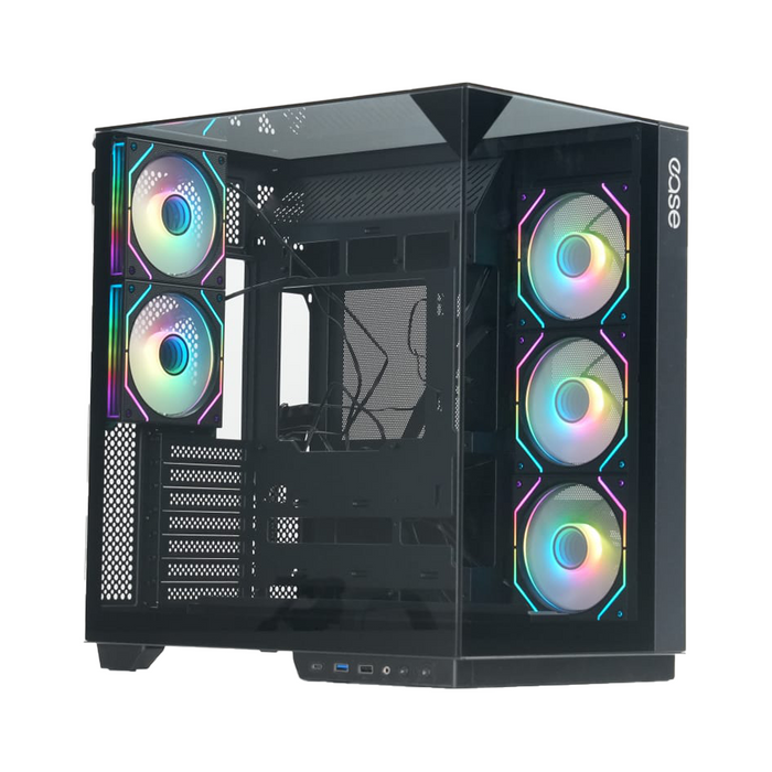 Ease EC125B Premium Mid-Tower ATX Gaming PC Case - PakByte Computers