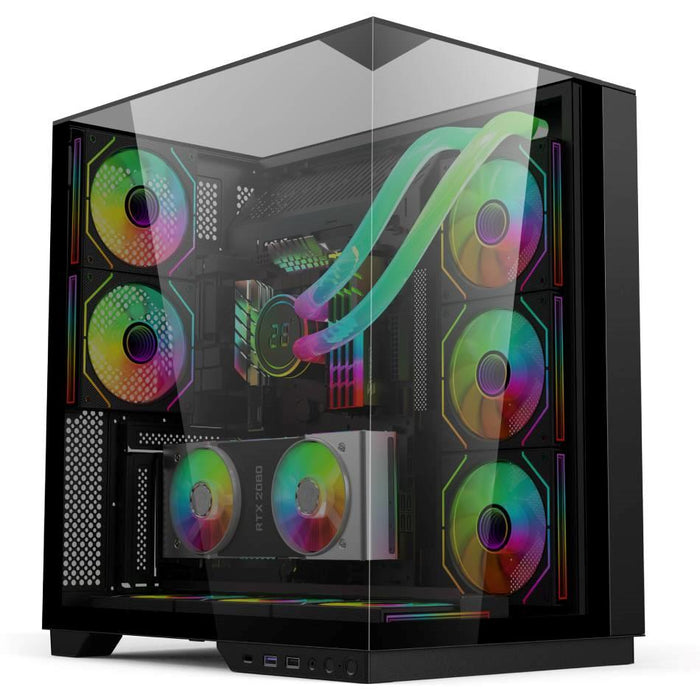 Ease EC125B Premium Mid-Tower ATX Gaming PC Case - PakByte Computers
