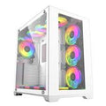 Ease EC125W Premium Mid-Tower ATX Gaming PC Case - White - PakByte Computers