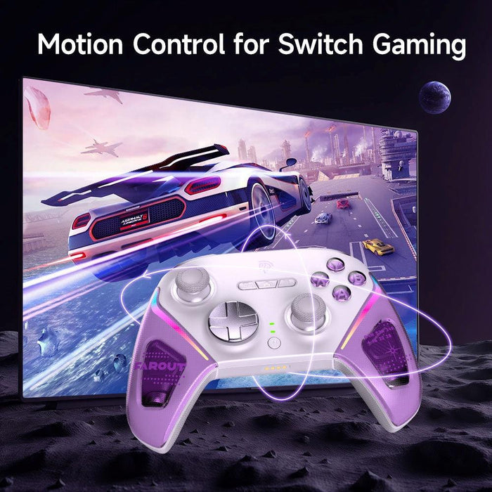 EasySMX D10 Wireless Gamepad Pro PC Controller - Farout Purple - PakByte Computers