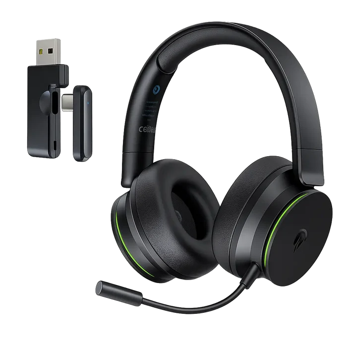 EasySMX E01 Multi-Mode Wireless Tri-Mode Gaming Headset - Black