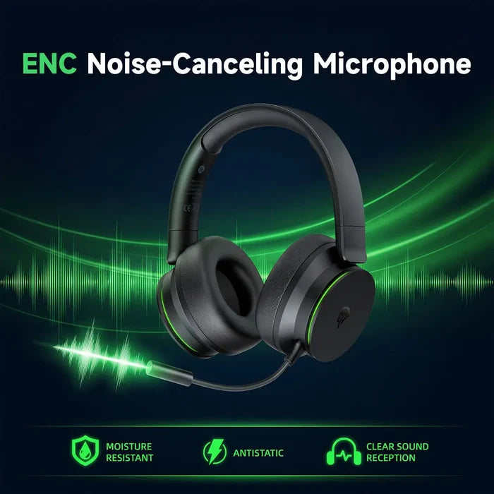 EasySMX E01 Multi-Mode Wireless Tri-Mode Gaming Headset - Black