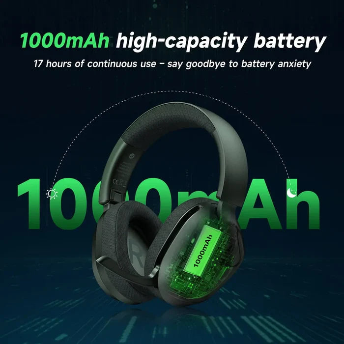 EasySMX E02 Multi-Mode Wireless Tri-Mode Gaming Headset - Black
