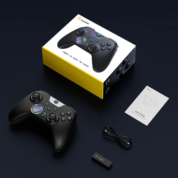 EasySMX X05 Pro Multiplatform Wireless Gaming Controller with Charging Dock - Black