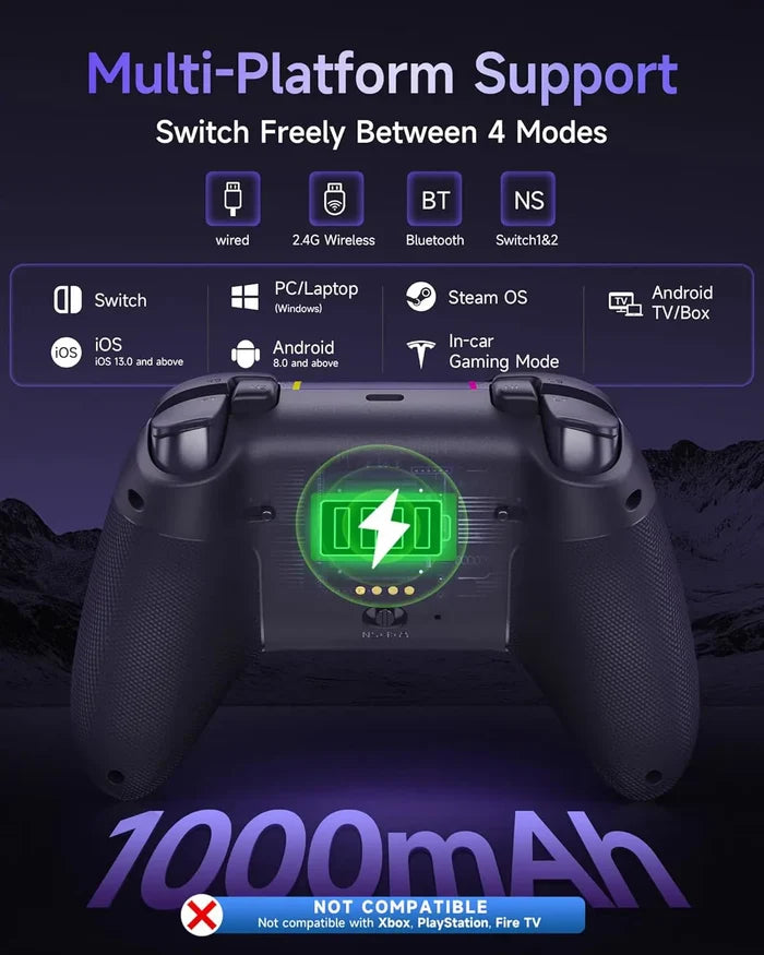 EasySMX X05 Pro Wireless PC Controller - Aurora Purple - PakByte Computers