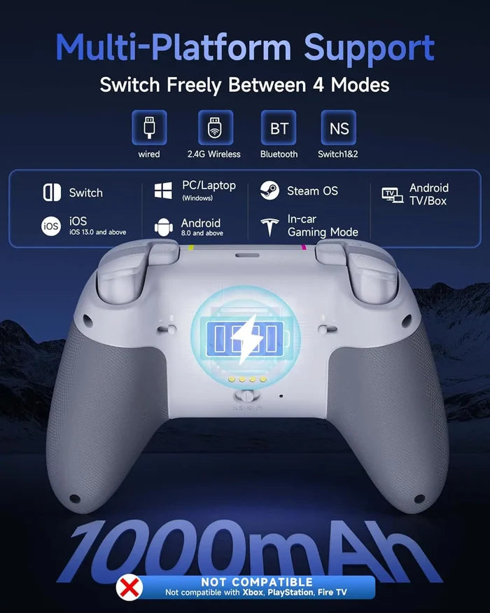 EasySMX X05 Pro Wireless PC Controller - White - PakByte Computers