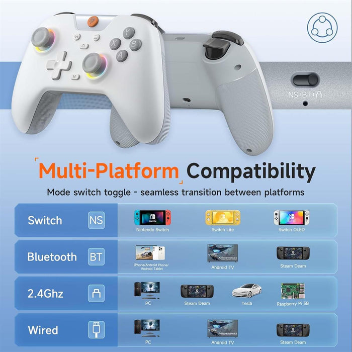 EasySMX X05 Wireless Controller - White - PakByte Computers
