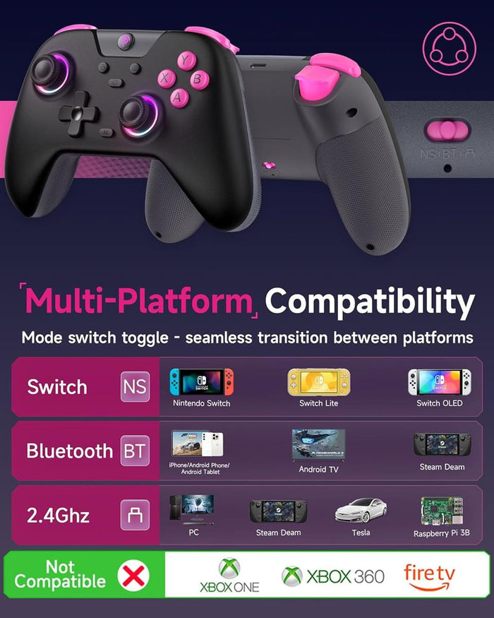 EasySMX X05 Wireless Gaming Controller - Black - PakByte Computers