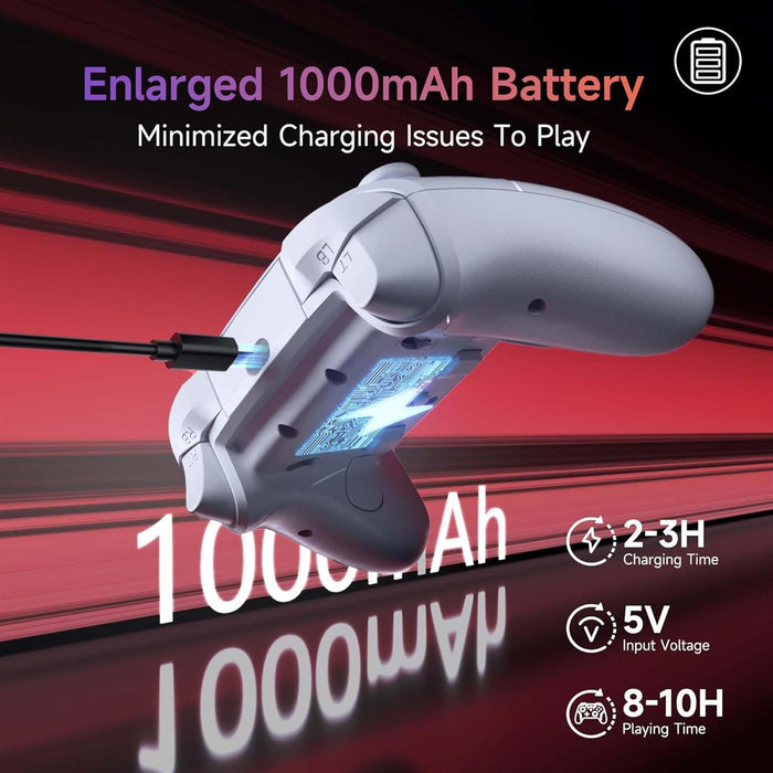 EasySMX X20 Wireless Gaming Controller - White - PakByte Computers
