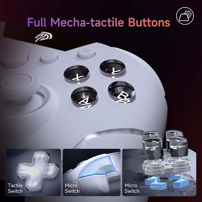 EasySMX X20 Wireless Gaming Controller - White - PakByte Computers