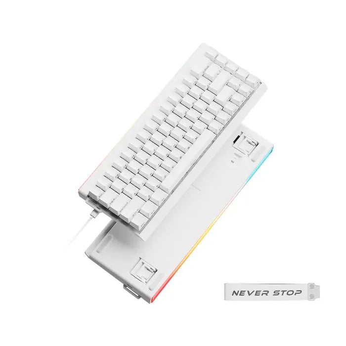 Eweadn DK68 HE RGB Wireless Tri-Mode Mechanical Gaming Keyboard - White