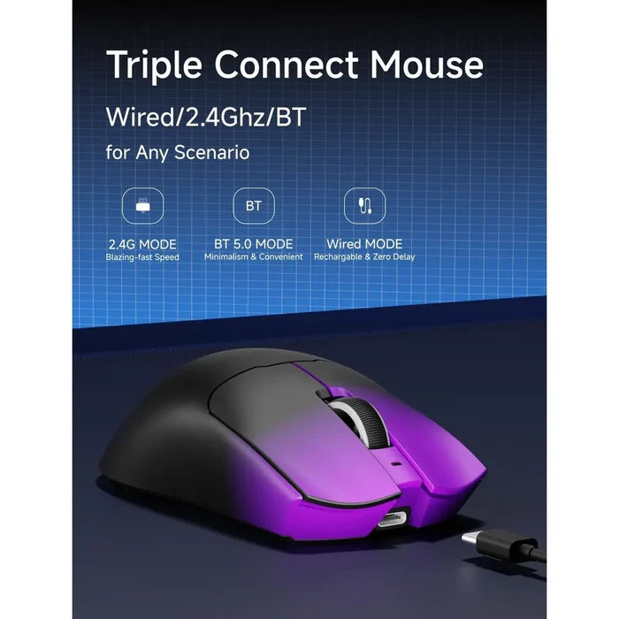 Eweadn S9 Pro Wireless Gaming Mouse - Purple