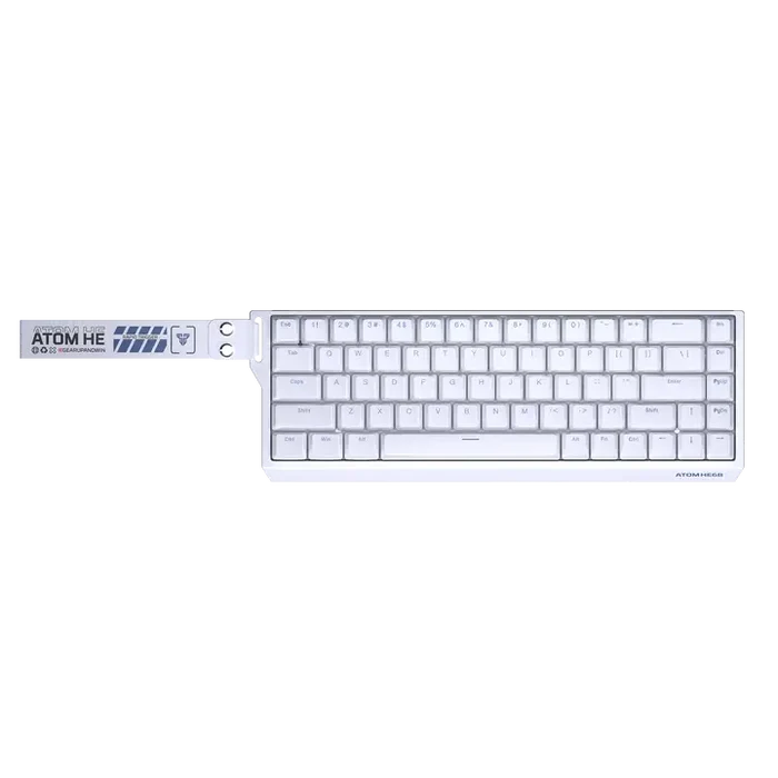 Fantech Atom HE68 MK811 Wired Magnetic Keyboard - White (Emerald Switch)