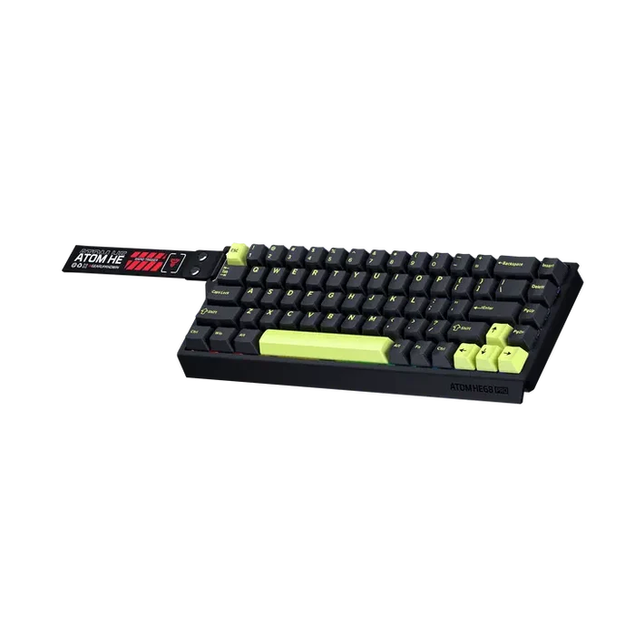 Fantech Atom HE68 Pro MK922 Wireless Magnetic Keyboard - Mori Black (Emerald Switch)