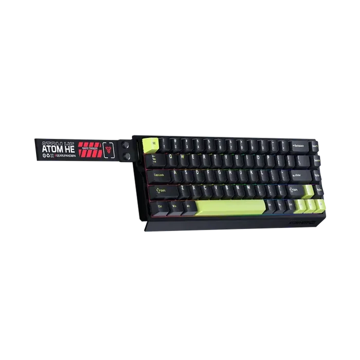 Fantech Atom HE68 Pro MK922 Wireless Magnetic Keyboard - Mori Black (Emerald Switch)