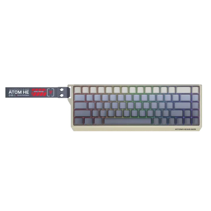 Fantech Atom HE68 Pro MK922 Wireless Magnetic Keyboard - Retro Beige (Emerald Switch)