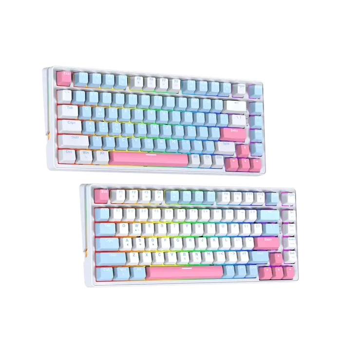 Fantech Atom X83 MK612 AME Edition RGB Mechanical Gaming Keyboard - White (Taro Switch)