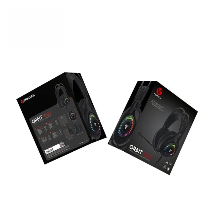 Fantech Orbit HG25 7.1 Virtual Surround Sound RGB Gaming Headset - Black