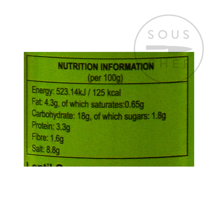 Ferns' Mild Curry Paste 380g nutritional information