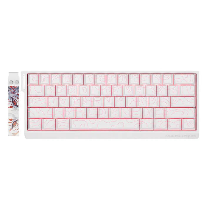 FGG Madlions MAD60 HE Flagship V2 60% Wired, Magnetic Switch Gaming Keyboard - White - PakByte Computers