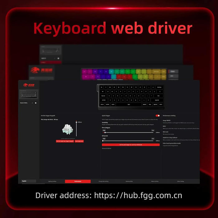 FGG MadLions MAD68 HE RGB 60% Wired Magnetic Switch Gaming Keyboard, 8000 Hz Polling Rate, White - PakByte Computers