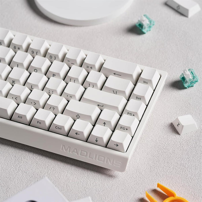 FGG MadLions MAD68 HE RGB 60% Wired Magnetic Switch Gaming Keyboard, 8000 Hz Polling Rate, White - PakByte Computers