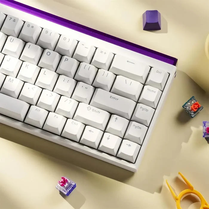 FGG MadLions Nano68 Rapid Trigger RGB Gaming Keyboard - White Side Print - PakByte Computers