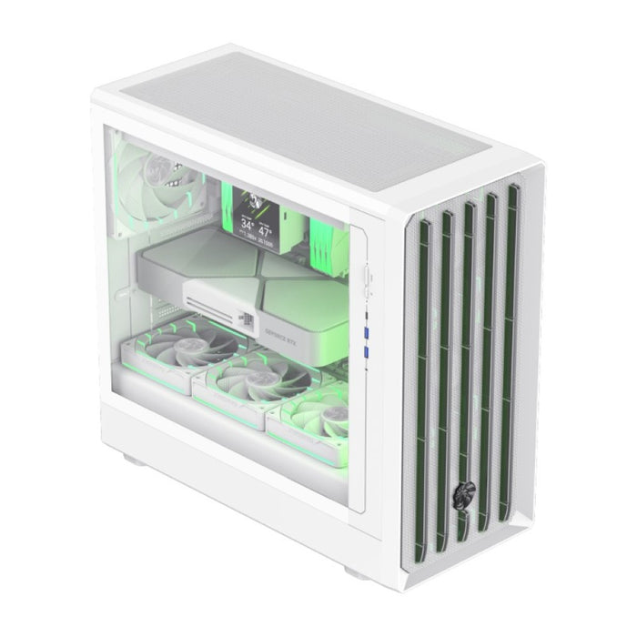 GameMax CLAW 460 Mid Tower Where Air Moves With Style Gaming Case – White