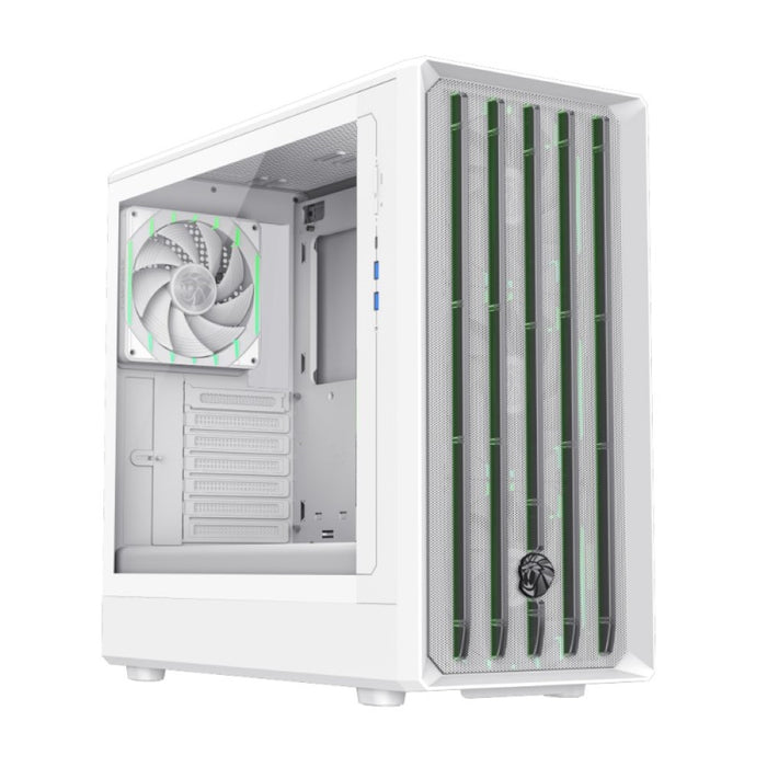 GameMax CLAW 460 Mid Tower Where Air Moves With Style Gaming Case – White