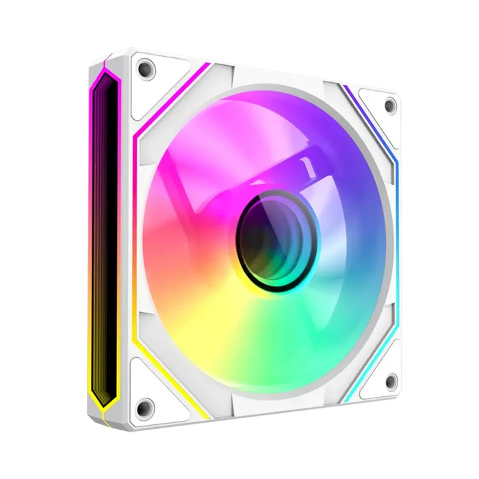 GameMax FN12A-S8I-RW Reverse 120mm Frame ARGB Fan - White