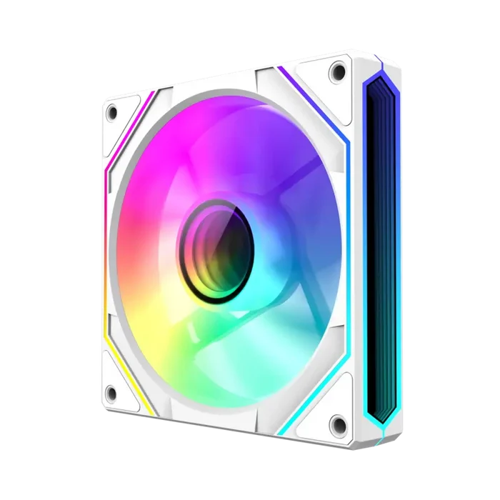 GameMax FN12A-S8I-RW Reverse 120mm Frame ARGB Fan - White
